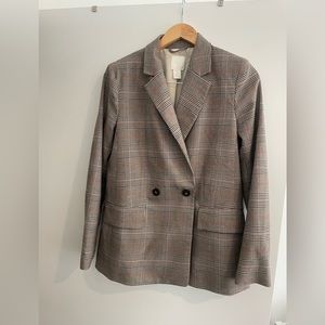 H&M checked blazer